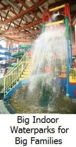 waterfall in aquapark