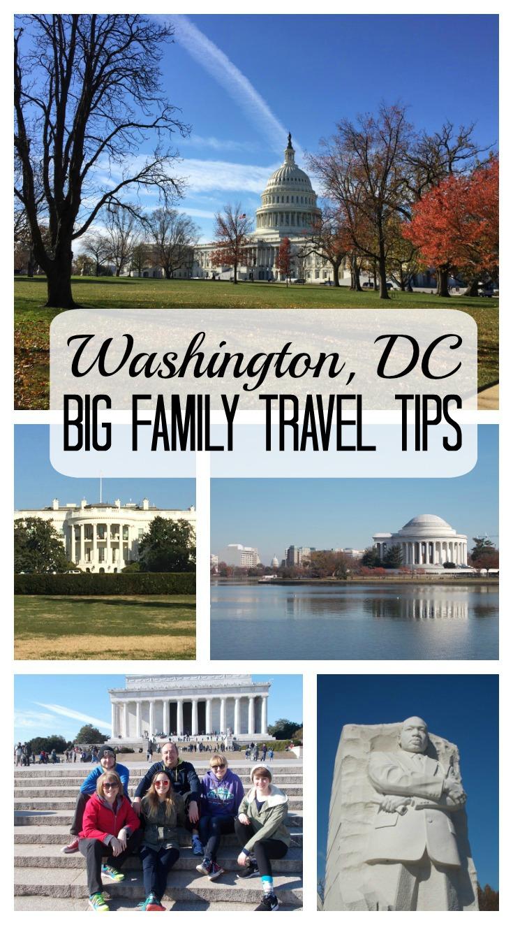 washington dc travel tips for big families