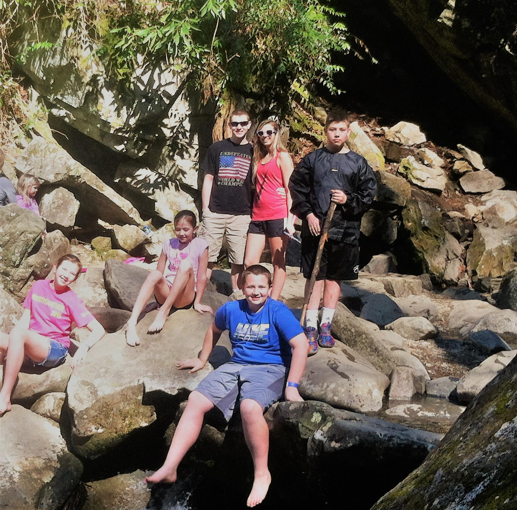 Big Family Grotto Falls Hike