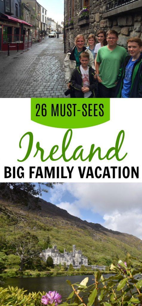 Be sure these great 26 places, things to do and see are on your big family Ireland list for your next vacation.