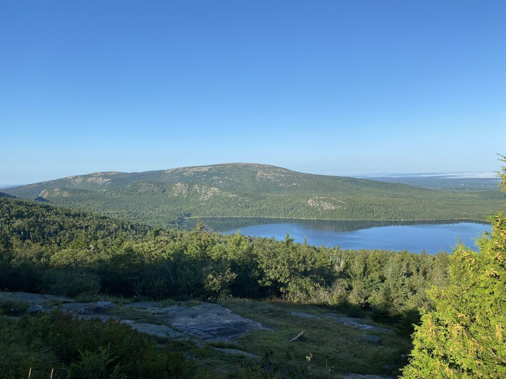 lake view from cadillac mountain road