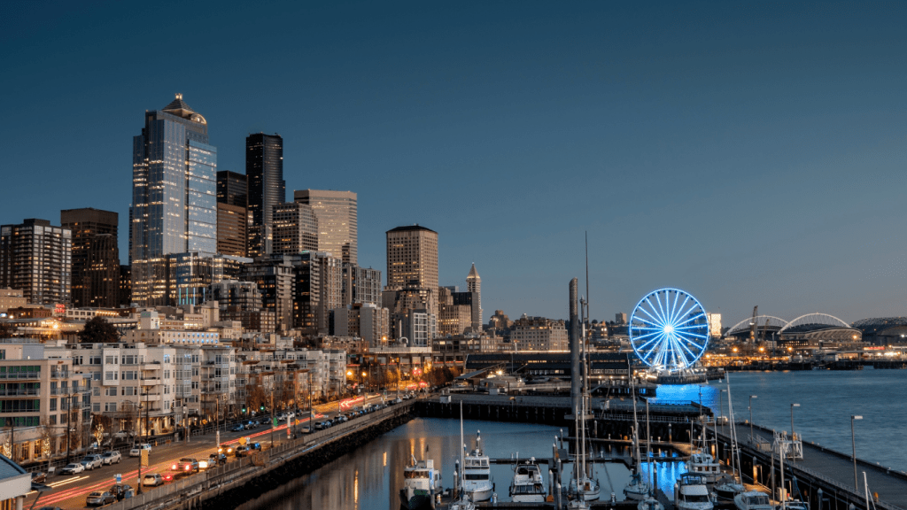 view of seattle's waterfront
